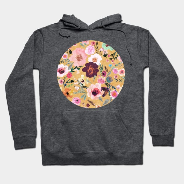 Burst into Bloom (gold) Hoodie by EstherFallonLau